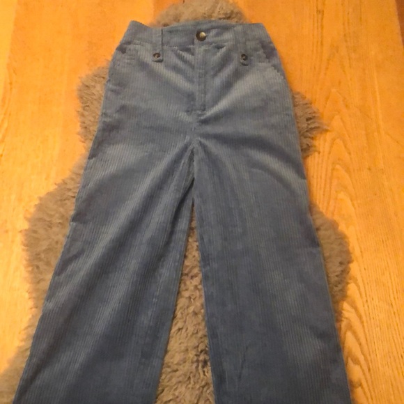 Zara High-Waist Wide-Leg Velveteen Corduroys - Picture 9 of 9